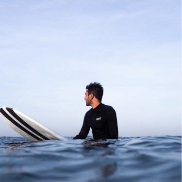 guy waiting for surf